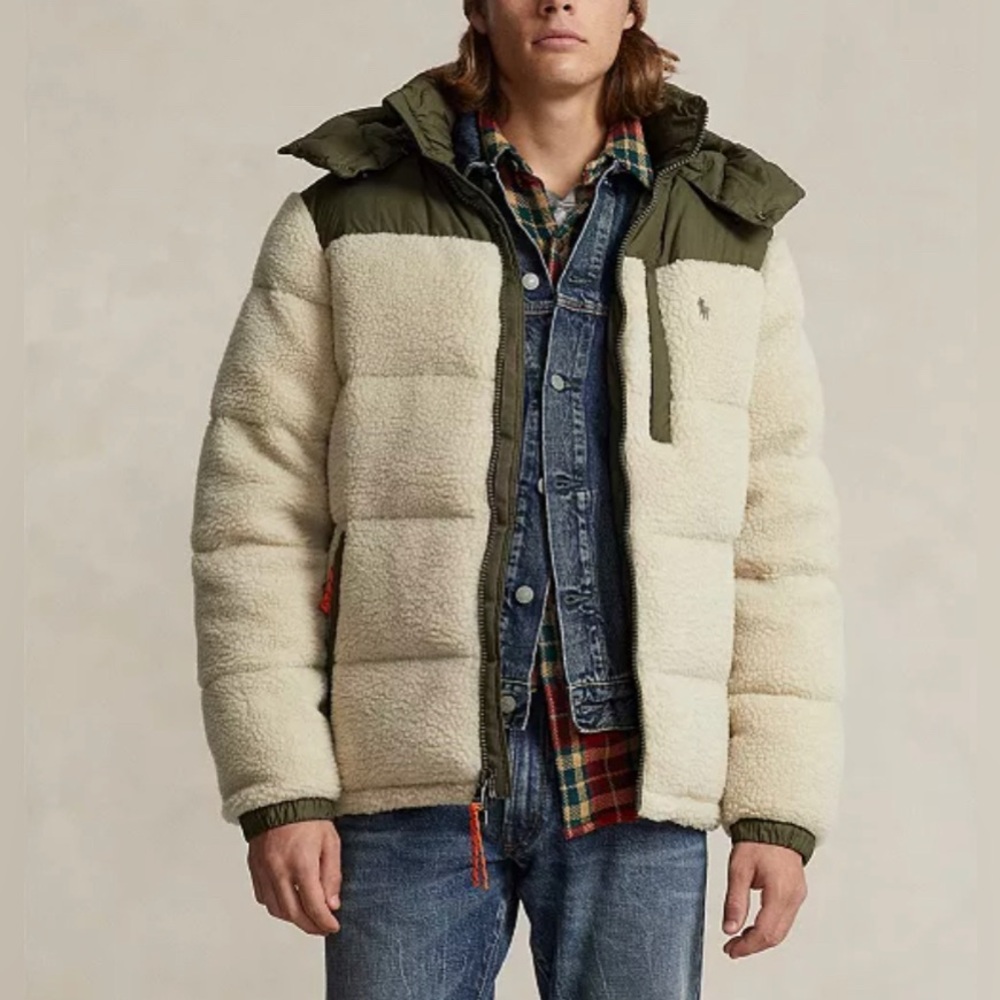 POLO RALPH LAUREN Men's Hooded Hybrid Down Jacket L NWT